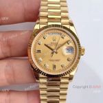 ()Swiss Grade 1 Rolex Day-Date All Gold 36mm Watch 3255 Movement